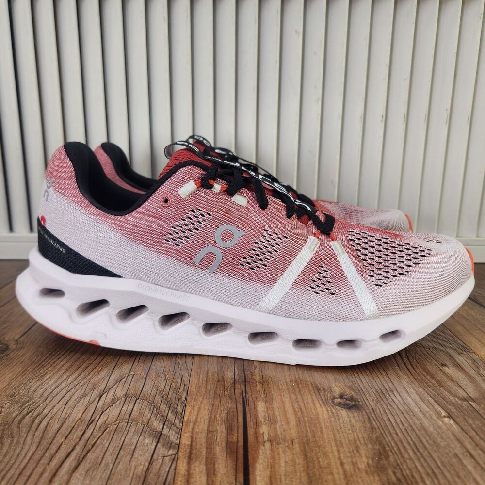On Cloudsurfer Running Shoes Mens Sz 11 Auburn Frost Athletic CloudTec Sneakers